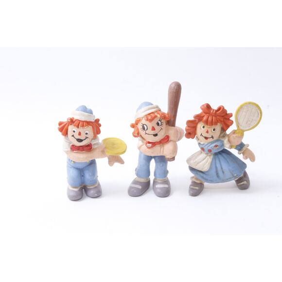 Raggedy Ann And Andy, Kids, Friends, Playing, Sports, PVC Figures, Set, Bobbs-Me - Picture 1 of 3